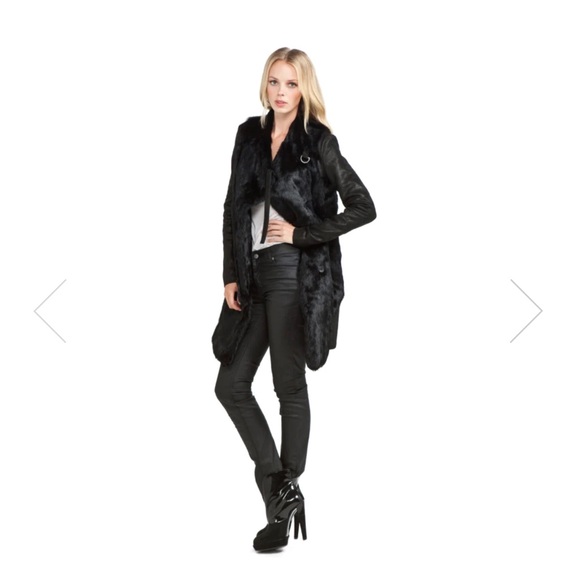 Helmut Lang leather fur coat, P - Picture 2 of 11